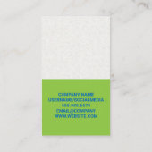 Computer mit Diagrammen | Informationsanalyst Visitenkarte (Rückseite)