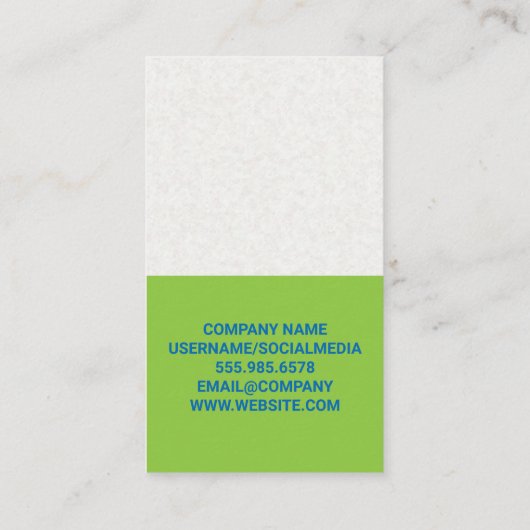 Computer mit Diagrammen | Informationsanalyst Visitenkarte (Rückseite)