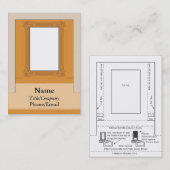 Computer-Monitor-Bilderrahmen Visitenkarte (Vorne/Hinten)