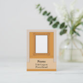 Computer-Monitor-Bilderrahmen Visitenkarte (Stehend Vorderseite)