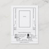 Computer-Monitor-Bilderrahmen Visitenkarte (Rückseite)