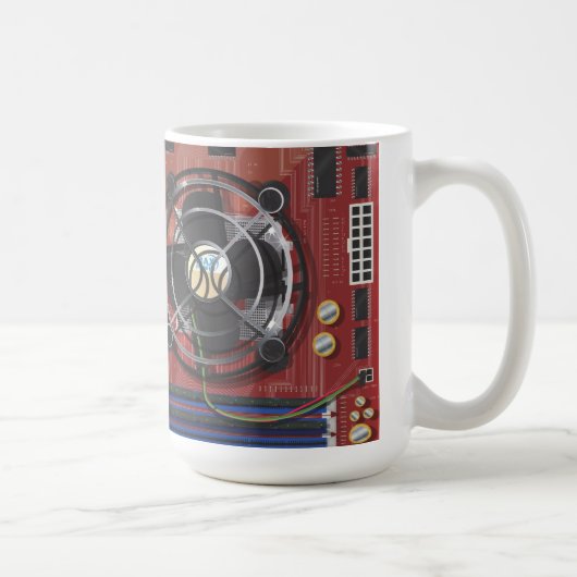 Computer-Motherboard Kaffeetasse (Rechts)