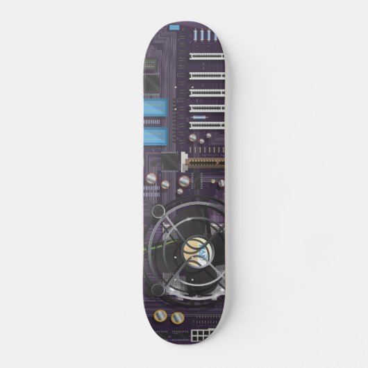 Computer-Motherboard Skateboard (Vorderseite)