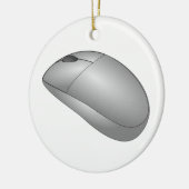 Computer Mouse Keramik Ornament (Links)