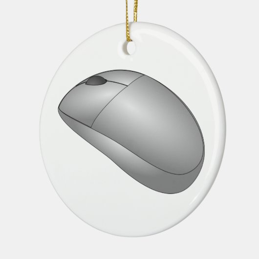 Computer Mouse Keramik Ornament (Links)