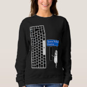 COMPUTER MOUSE & KEYBOARD SPACE THE FINAL FRONTIER SWEATSHIRT (Vorderseite)