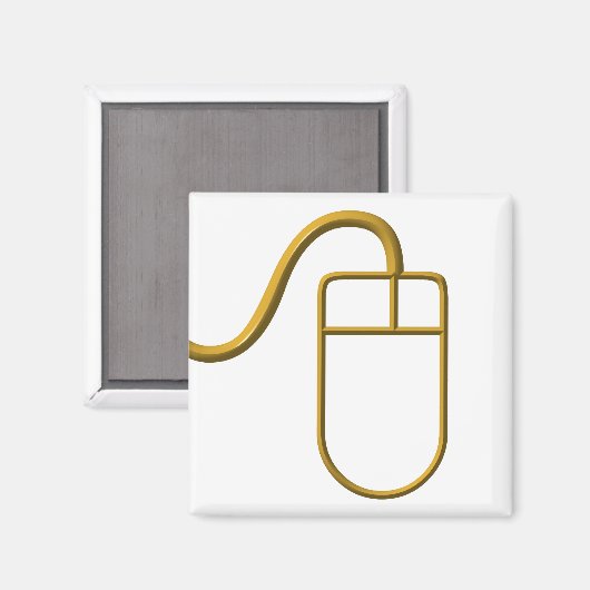 Computer Mouse Magnet (Vorderseite/Rückseite)