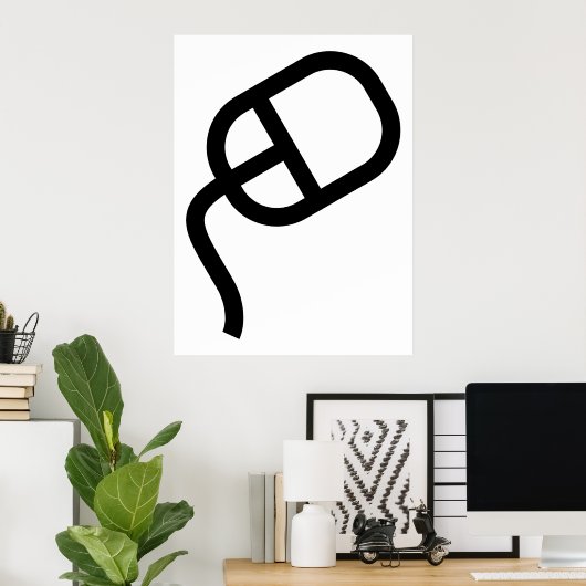 Computer Mouse Poster (Heimbüro)
