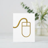 Computer Mouse Postkarte (Stehend Vorderseite)