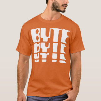 Computer-Nerd-Byte Retro-70er-Geschenk T-Shirt