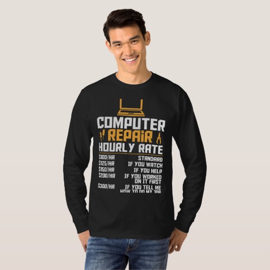 Computer Nerd  Computer Engineer  Computer Hourly  T-Shirt (Vorne ganz)