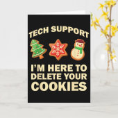 Computer Nerd Funny Christmas Designs Men's Black Karte (Gelbe Blume)