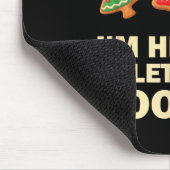 Computer Nerd Funny Christmas Designs Men's Black  Mousepad (Ecke)