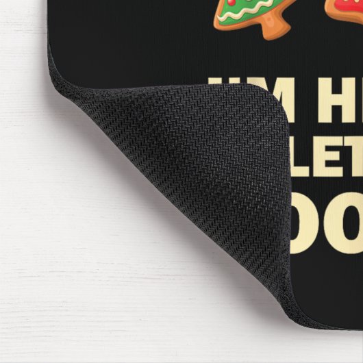 Computer Nerd Funny Christmas Designs Men's Black  Mousepad (Ecke)