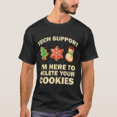 Computer Nerd Funny Christmas Designs Men's Black  T-Shirt (Vorderseite)