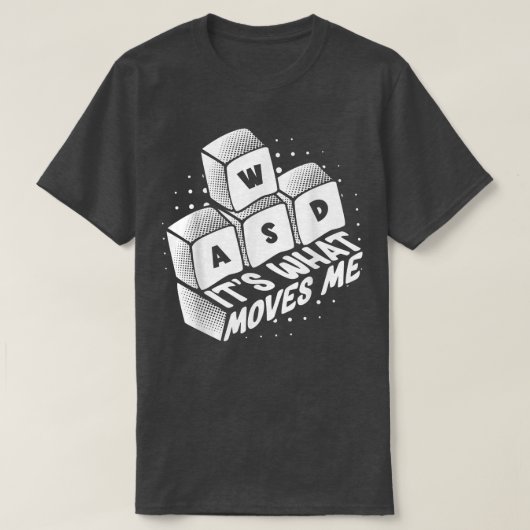 Computer Nerd I Gamer Keyboard Ich WASCHTE, was Mo T-Shirt (Design vorne)
