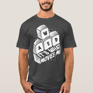 Computer Nerd I Gamer Keyboard Ich WASCHTE, was Mo T-Shirt