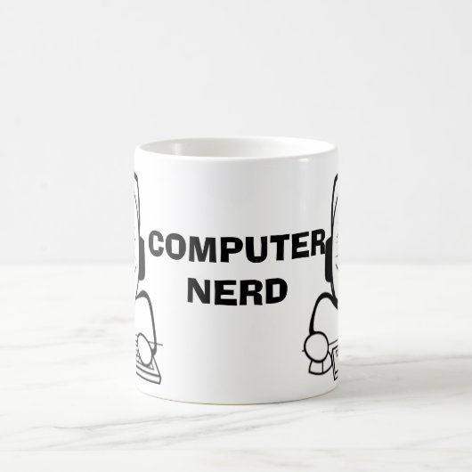 Computer-Nerd-Internet meme Tassen (Mittel)