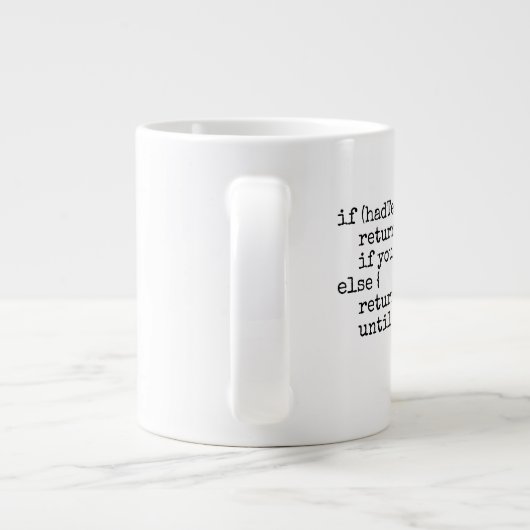 Computer Nerd IT-Geek-Spaß-Tee Jumbo-Tasse (Rückseite)