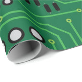 Computer-Nerd-Leiterplatte CPU Geschenkpapier (Rolleneckpunkt)