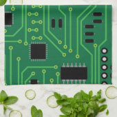 Computer-Nerd-Leiterplatte CPU                  I Geschirrtuch (Gefaltet)