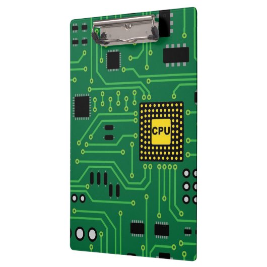 Computer-Nerd-Leiterplatte CPU                  I Klemmbrett (Links)