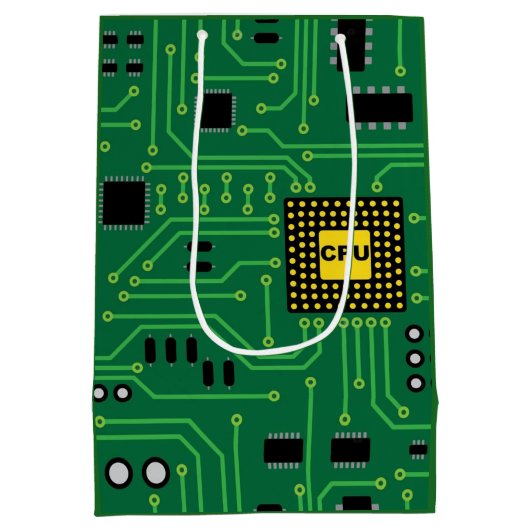Computer-Nerd-Leiterplatte CPU                  I Mittlere Geschenktüte (Rückseite)