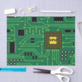 Computer-Nerd-Leiterplatte CPU                  I Seidenpapier (Handwerk)