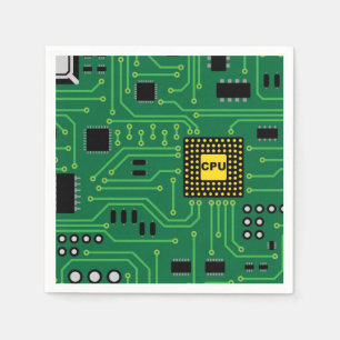Computer-Nerd-Leiterplatte CPU                  I Serviette