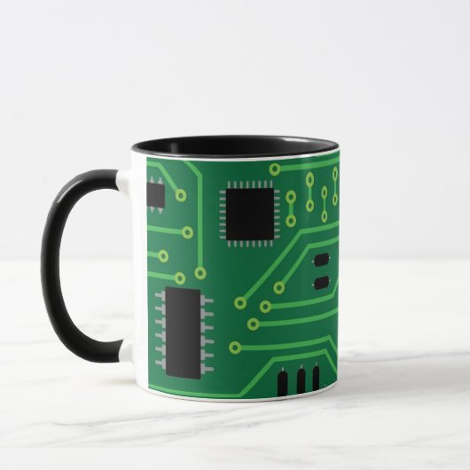 Computer-Nerd-Leiterplatte CPU                  I Tasse (Links)