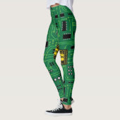 Computer-Nerd-Leiterplatte CPU Leggings (Links)