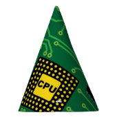 Computer-Nerd-Leiterplatte CPU Partyhütchen (Rechts)