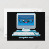 Computer-Nerd Postkarte (Vorne/Hinten)