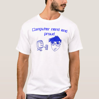 Computer-Nerd und stolze Spitze T-Shirt