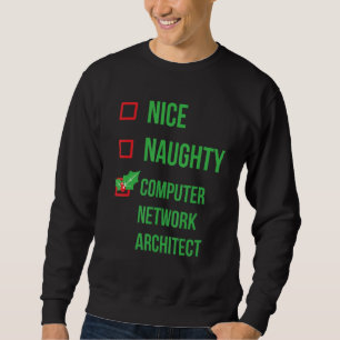 Computer Network Architect Funny Pajama Weihnachte Sweatshirt