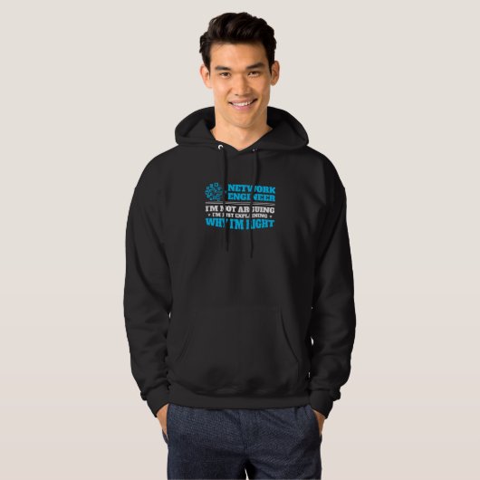 Computer Network Engineering Network Engineer  3 Hoodie (Vorne ganz)
