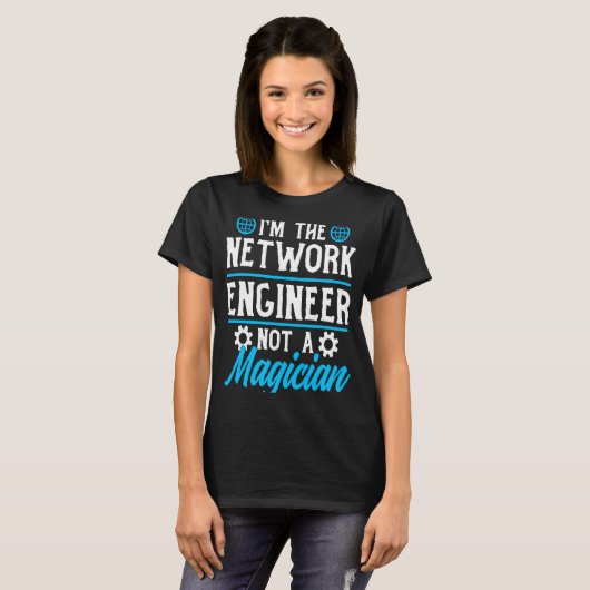 Computer Network Engineering Network Engineer T-Shirt (Vorne ganz)