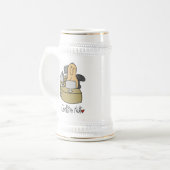 Computer-Nuss-T-Shirts und Geschenke Bierglas (Vorderseite Links)
