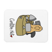 Computer-Nuss-T-Shirts und Geschenke Magnet (Horizontal)