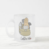 Computer-Nuss-T-Shirts und Geschenke Mattglastasse (Links)