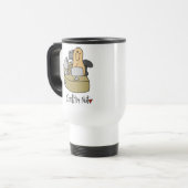Computer-Nuss-T-Shirts und Geschenke Reisebecher (Vorderseite Links)