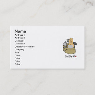 Computer-Nuss-T-Shirts und Geschenke Visitenkarte