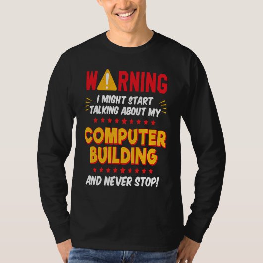Computer-PC-Builder-Gamer-Witz-Grafik T-Shirt (Vorderseite)