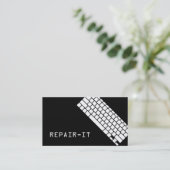 Computer PC Electronics Repair Business Card Visitenkarte (Stehend Vorderseite)