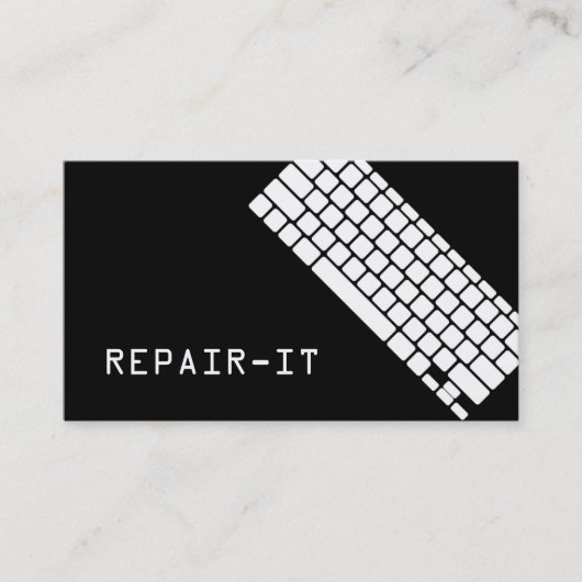 Computer PC Electronics Repair Business Card Visitenkarte (Vorderseite)