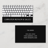 Computer PC Electronics Repair Business Card Visitenkarte (Vorne/Hinten)