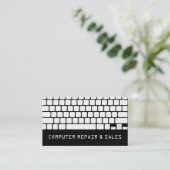Computer PC Electronics Repair Business Card Visitenkarte (Stehend Vorderseite)