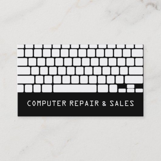 Computer PC Electronics Repair Business Card Visitenkarte (Vorderseite)