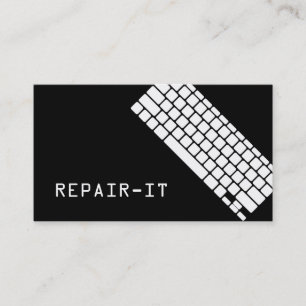 Computer PC Elektronik Reparatur Geschäftskarte Visitenkarte