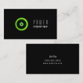 Computer, PC, Notebook-Reparaturkarte Visitenkarte (Vorne/Hinten)